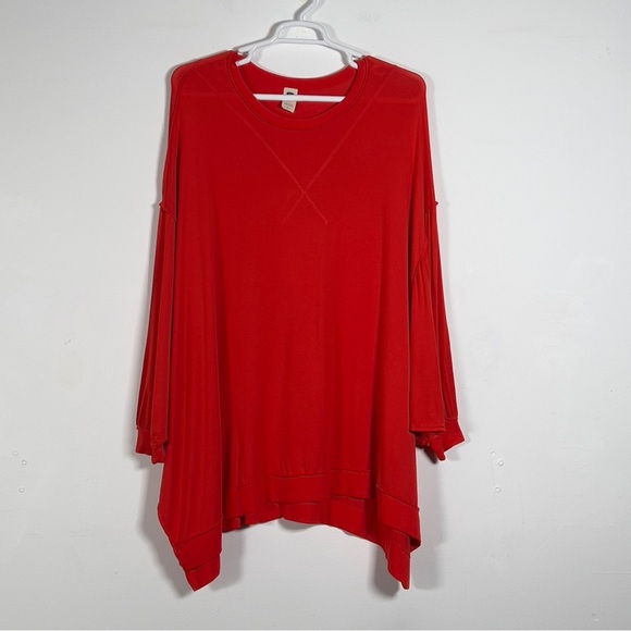 We The Free Oversized Fit Top Sz S Long Sleeve Relaxed Stretch Pullover Cozy - Picture 1 of 13